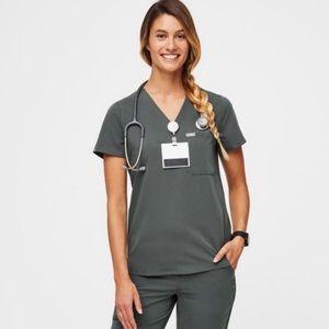 Figs Catarina One Pocket Scrub Top Bonsai